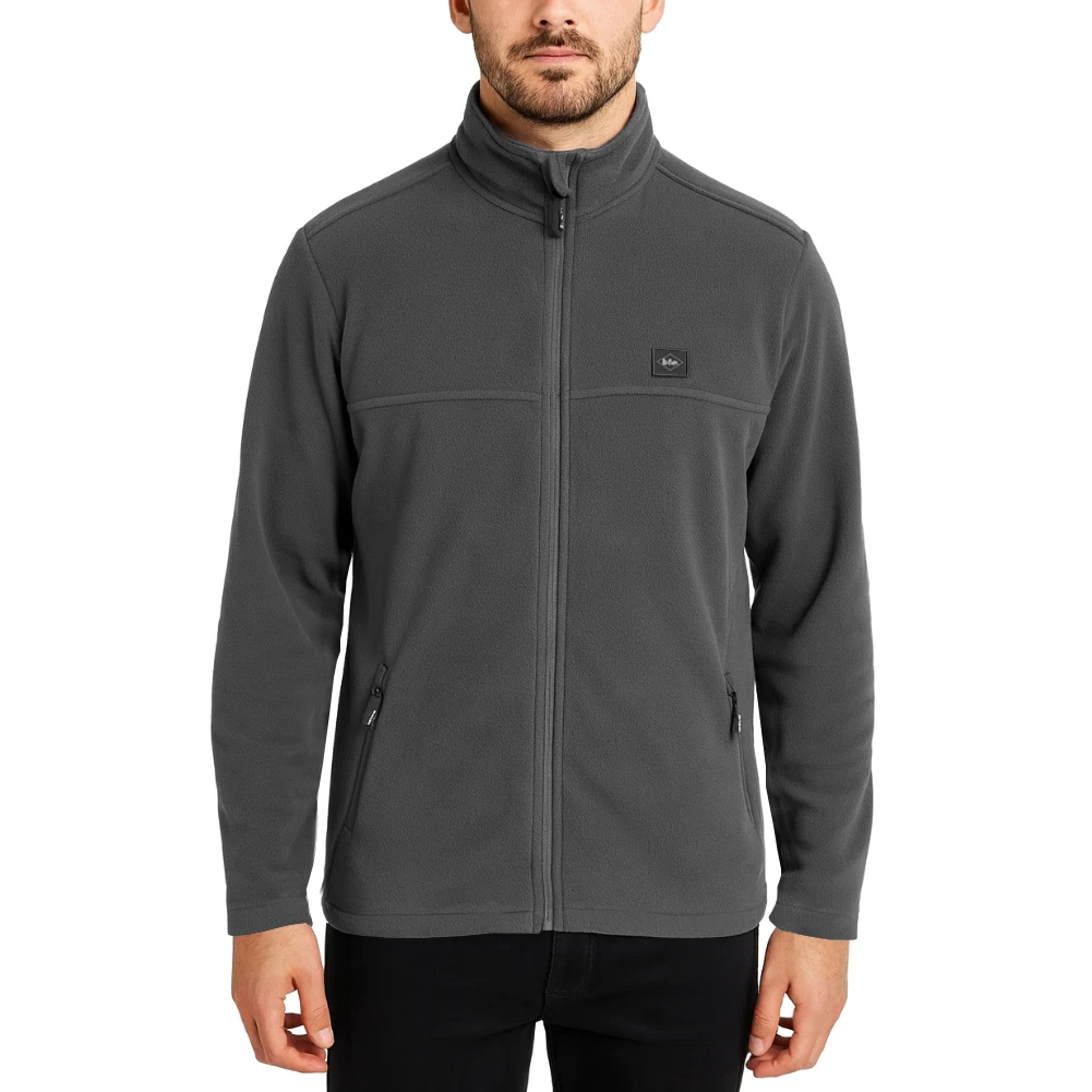 Chaqueta térmica de lana para hombre Lee Cooper ropa de trabajo suéter bolsillos con cremallera top de trabajo