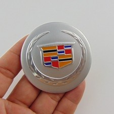 4 Pcs 65mm Car Wheel Center Hub Caps Trim Stickers Emblem For Cadillac Silver 4 Pcs 65mm Car Wheel Center Hub Caps Trim Stickers Emblem For Cadillac Silver