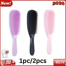Tangle Teezer The Ultimate Detangler Hairbrush STRAIGHT CURLY - BLACK/BLACK...