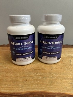Neuro -Thrive Brain Supplement 2 Pack Neuro Thrive for Memory Cognitive Function