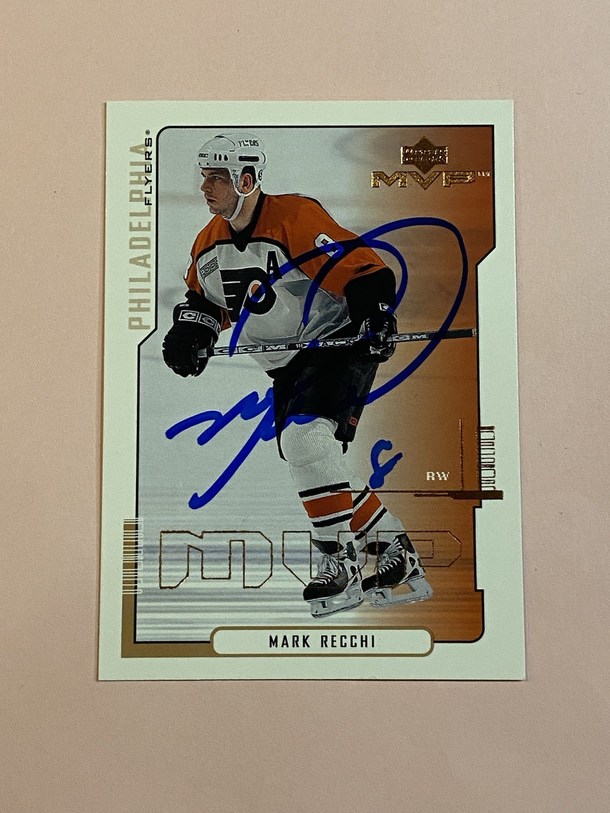 Mark Recchi 2000-01 Upper Deck MVP IP Auto Autograph 