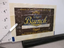 candy bar wrapper 1940s BRUNCH Chase's St Joseph MO 1.75 oz #2