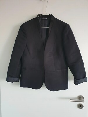 Schwarzer Blazer Basic Steilmann Edition Größe M Basic Damenblazer schwarz