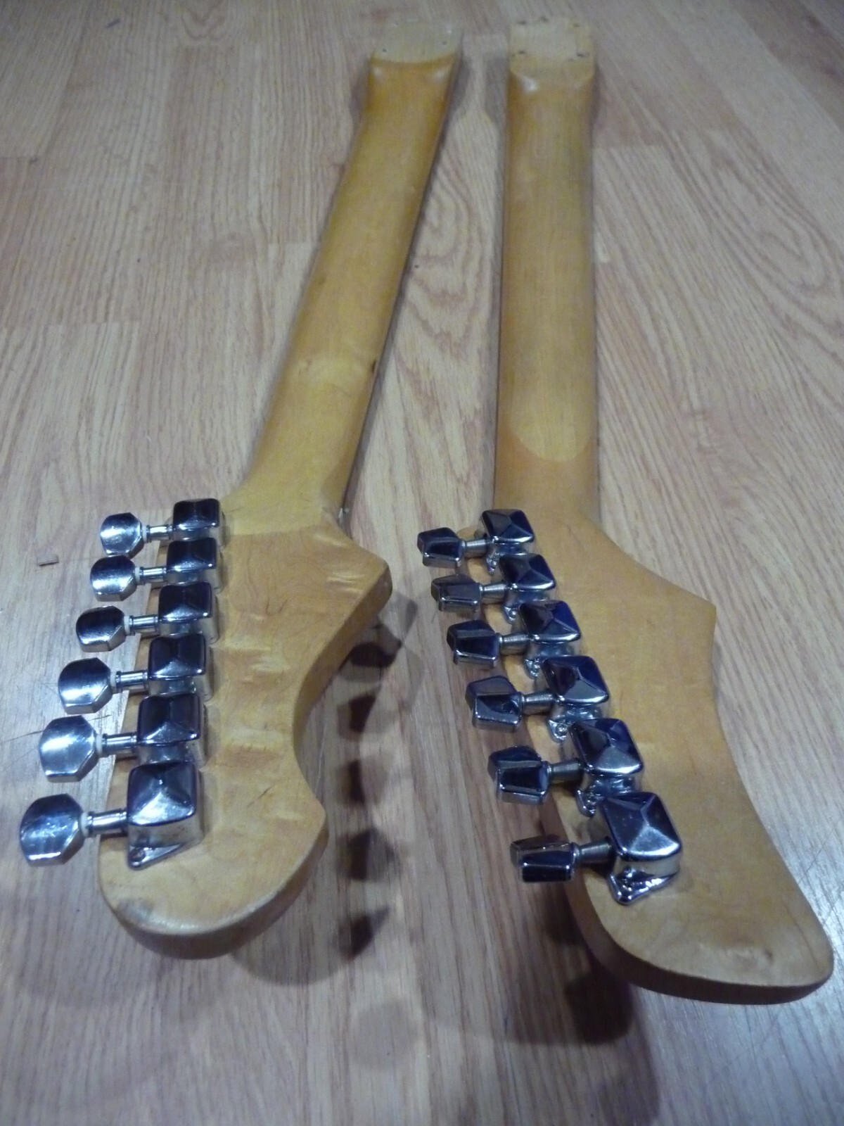 VINTAGE MYSTERY tiltback guitar necks lot of 2 PROJECT PARTS eBay