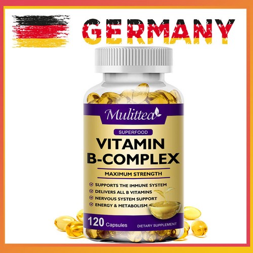 Vitamin B Komplex Hochdosiert alle acht BVitamine & CoFaktoren