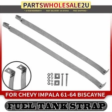 2Pcs Fuel Tank Strap for Chevrolet Impala Bel Air Biscayne 1961 1962 1963 1964