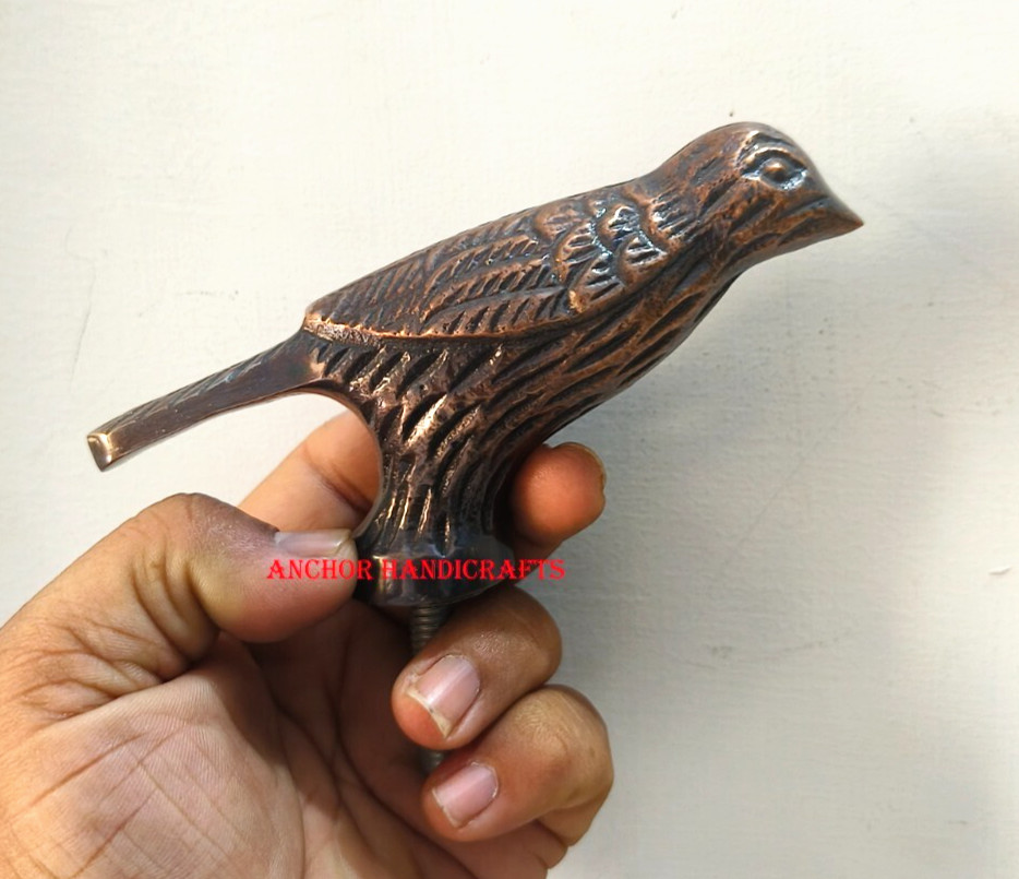 Collectable Handmade Solid Antique Brass Bird Des… - image 1