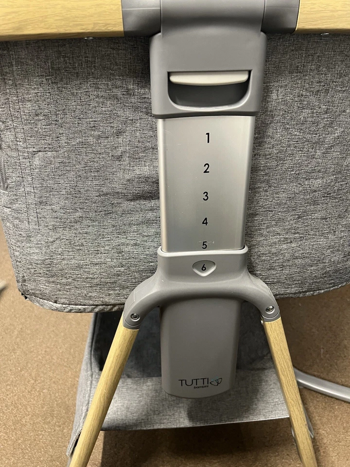 Tutti Bambini CoZee Air Bedside Crib Oak and Charcoal - 2112073590 - Image 4 of 4