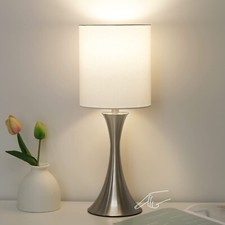 Touch Control Table Lamp, 3-Way Dimmable Bedside Lamp for Living Room, Modern...
