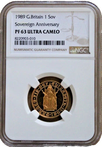 1989 Great Britain Gold Ful1 Sovereign NGC PF63 Ultra Cameo 1 SOVEREIGN