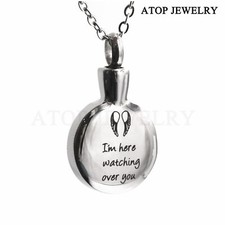 Memorial Family Loved Ones Pet Cat Dog Urn Necklace Perfume Bottle Pendant
