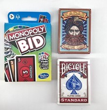 Card Game Lot Monopoly Bid - Kadar Fortune Cards - Bicycle Playing Cards READ