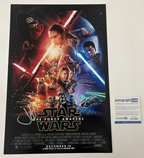 J.J. ABRAMS SIGNED AUTOGRAPH STAR WARS THE FORCE AWAKENS 12x18 PHOTO w/PROOF COA