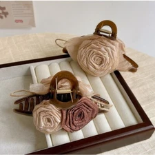 Dried Rose Merad Grab Clip Shark Clip Plate Grab Crushed Hair Hair Accessories