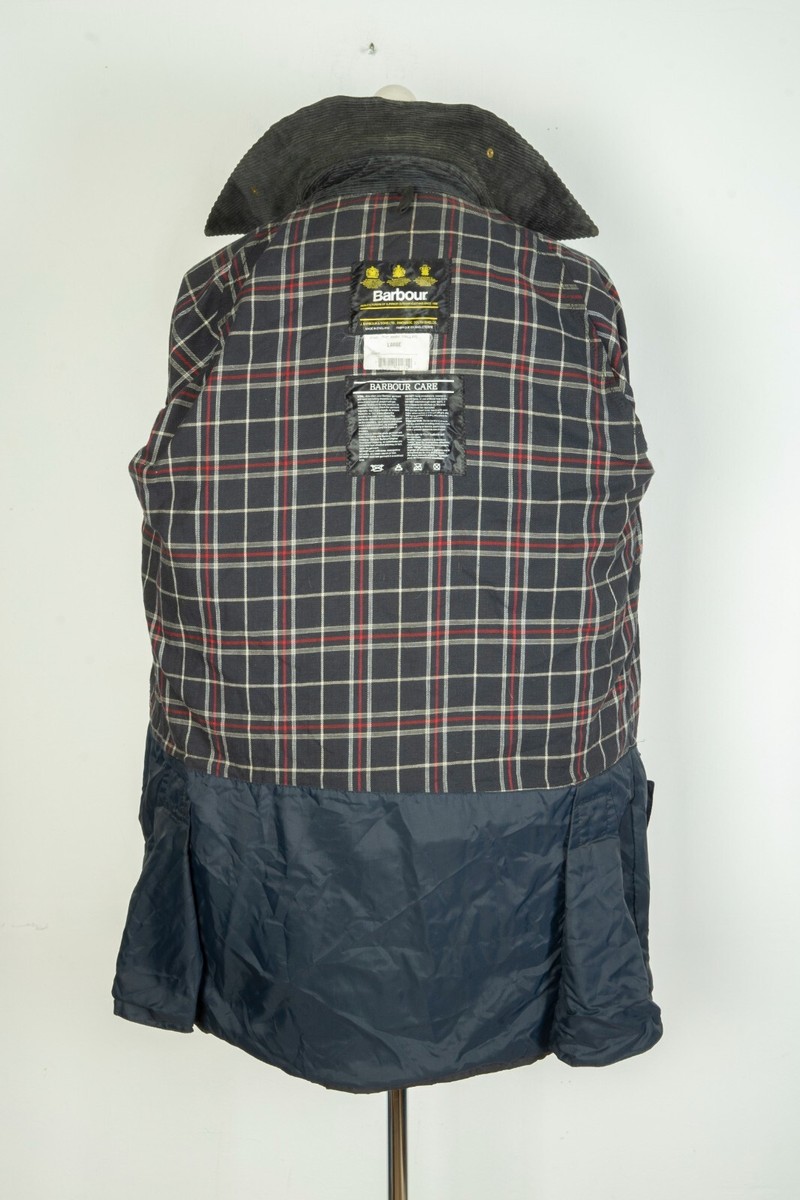Barbour Mark Phillips Wax Cotton Blue Navy Men's Jacket Coat Size