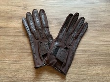 VINTAGE WOMEN'S ISOTONER BRAND BROWN GLOVES SIZE M
