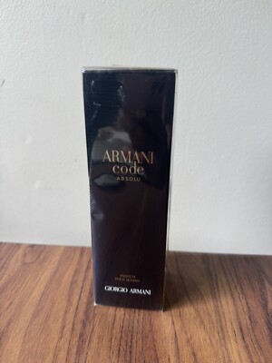 NEW GIORGIO ARMANI Absolu Code 3.7 oz 110 Ml Men Eau De Parfum Authentic