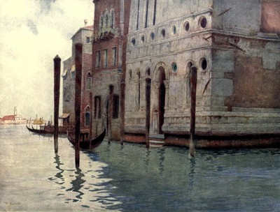 5369 Barrett, Reginald (1861-1917) - Venice 1907 - Corner of the Palazzo Dario