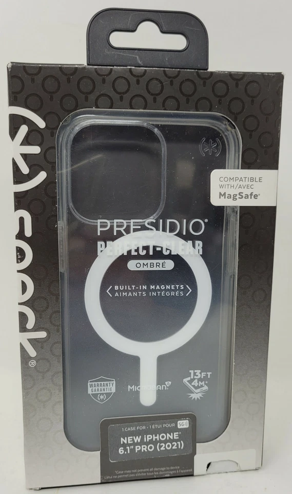Speck Presidio Clear Case for Apple iPhone 13 Pro w/ Built-In Magnets - Image 3 of 4