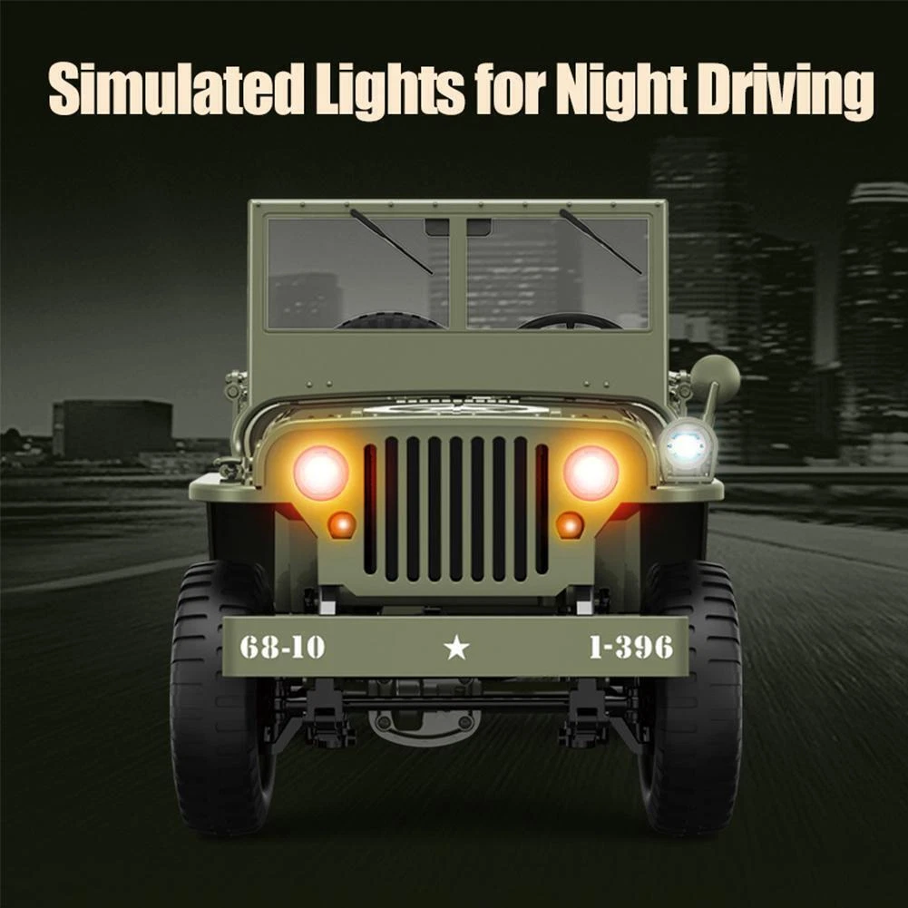 4WD Off-Road RC-Car 2.4G Climbing Scale Military Truck Adult Vehicle New T8N5 - Picture 8 of 20