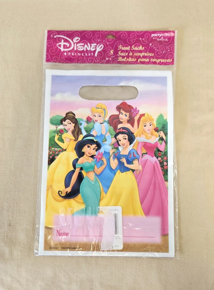 Disney Princess Plastic Treat Sacks Stickers and Cards New Sealed - Image 2 of 4