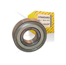 DUNLOP STANDARD 6200 - 6209 ZZ METAL SHIELDED DEEP GROOVE BALL BEARINGS SERIES