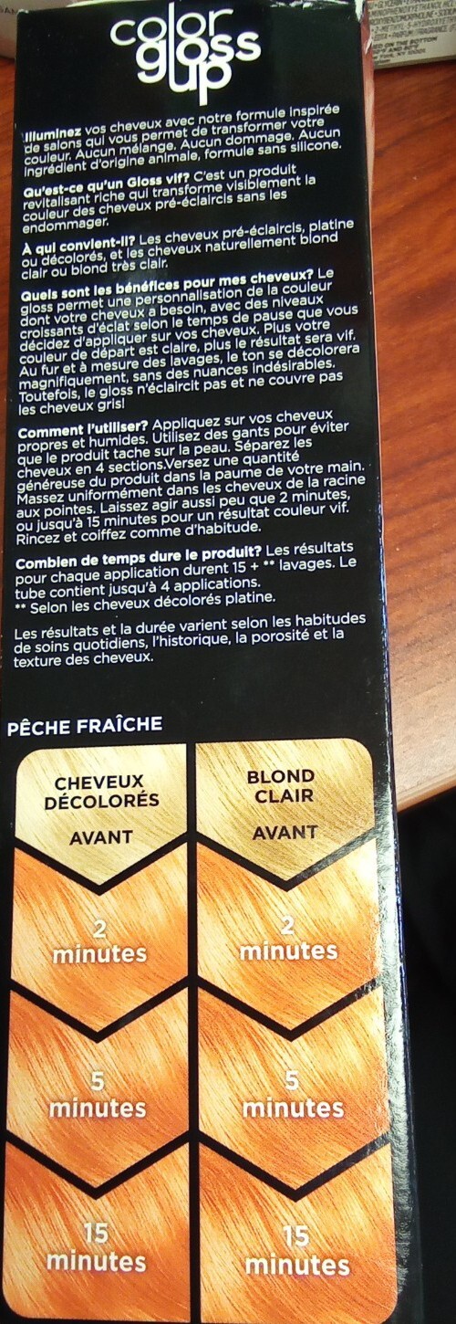 Clairol Color Gloss Up Temporary Hair Dye, Peach Please Hair Color, Pack of 1