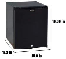 Mini Refrigerator AC110 DC 12V Fridge 1.0 cu ft Absorption Cooling for Truck RV