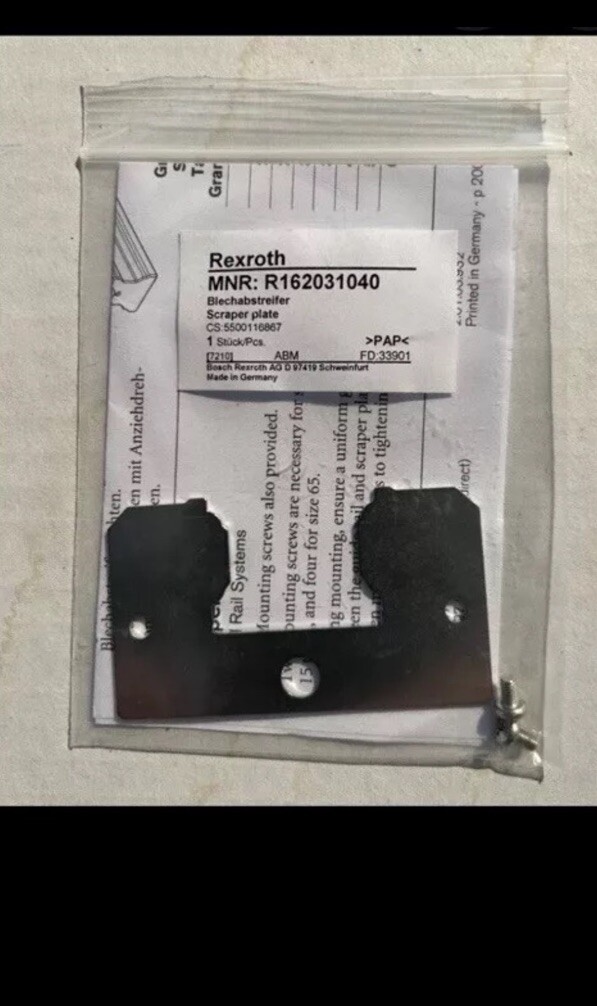Bosch Rexroth R162031040 One Lot of 8 Plates ￼Size 35, GoTo Ball Rails