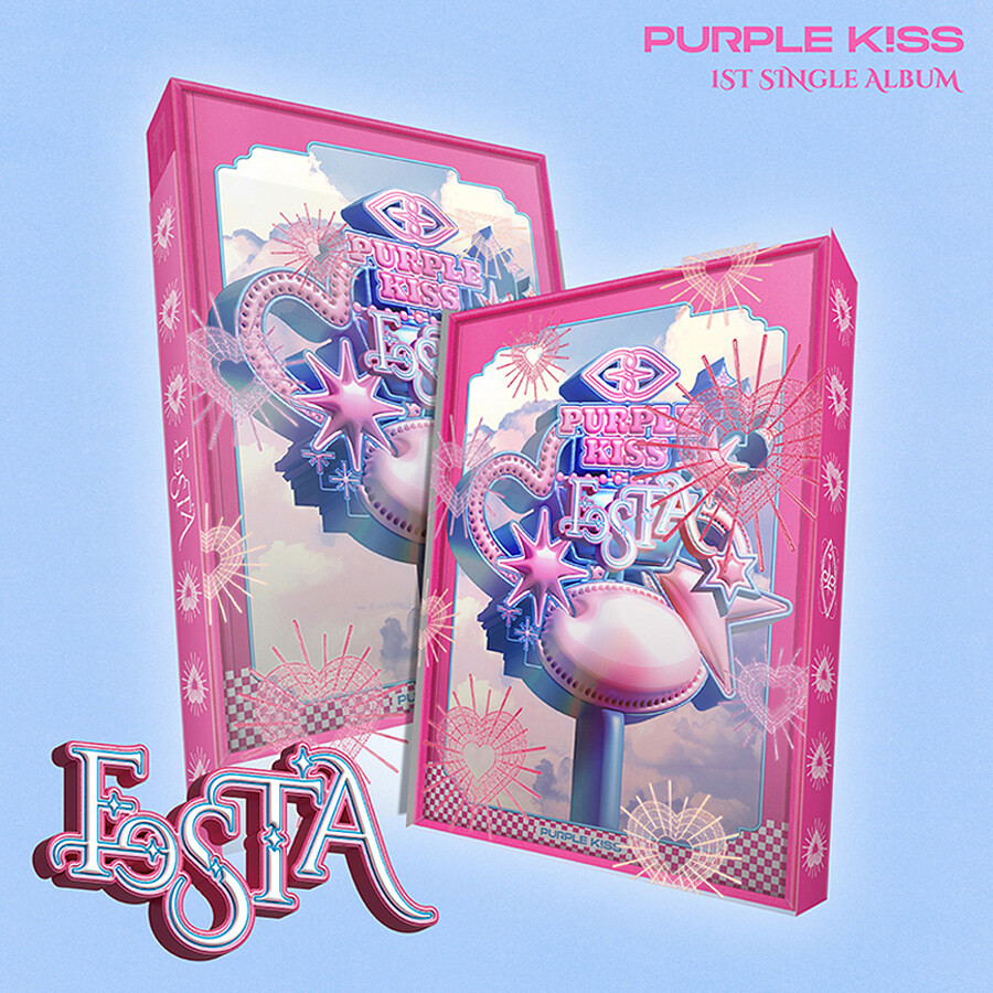 PURPLE KISS パープルキス　サイン入り ミニアルバム　未開封 PURPLE KISS FESTA 1st Single Album MAIN Ver/Mini CD+Photo Book+