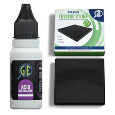 Gold Silver Test Acid Neutralizer Bottle Testing Solution Scratch Stone Cleaner