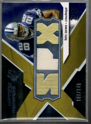 A9754- 2008 SPx Winning Materials SPX 149 #WMFJ Felix Jones Trikot /149 - NM-MT
