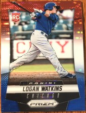 2014 Panini Prizm Prizms Red White & Blue Pulsar Rookie Logan Watkins #191