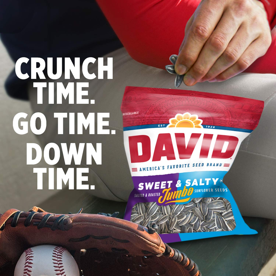 Sweet and Salty Salted and Roasted Jumbo Sunflower Seeds, 5.25 OZ Bags