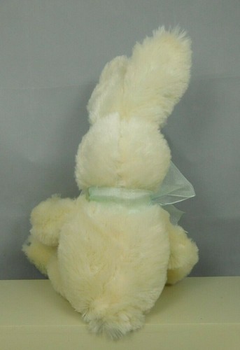 Small White Bunny with Blue polka dot ears and feet - New #1245A - Picture 4 of 4