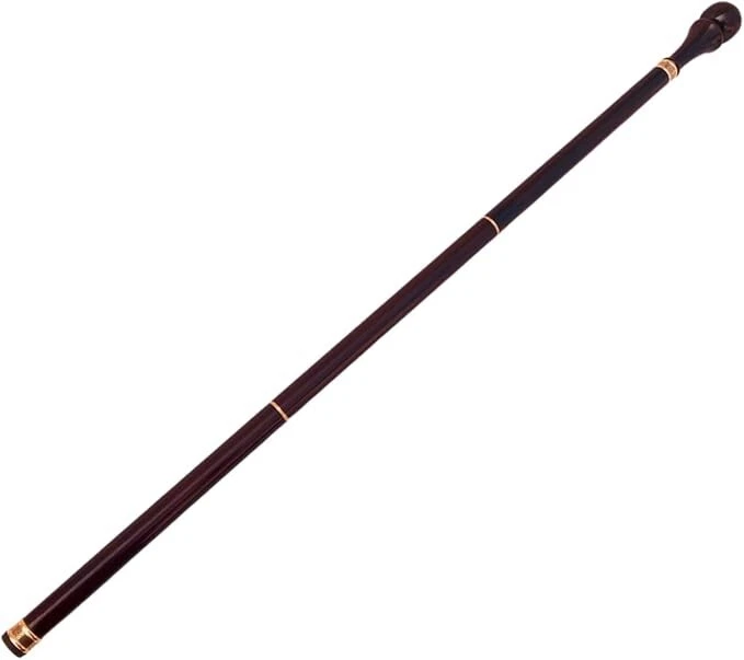 Vintage Wooden Walking Stick Handmade Carved Cane Men Women Derby Rosewood New - Image 2 of 4
