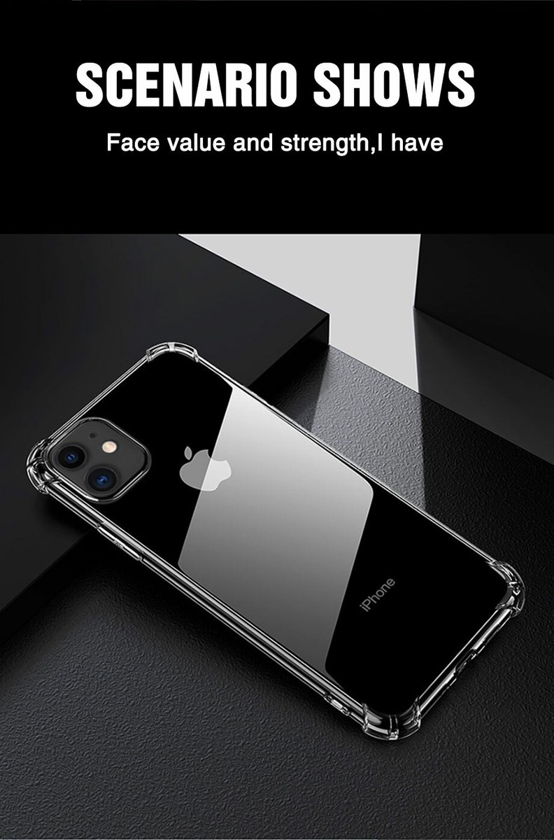 For iPhone 11 11PRO 11 PRO MAX Slim Clear Case Silicone