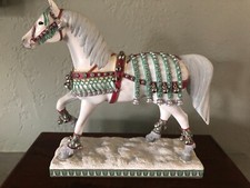 "Silver Bells" 1st E/8.485 Retired Trail of Painted Ponies Figurine Christmas
