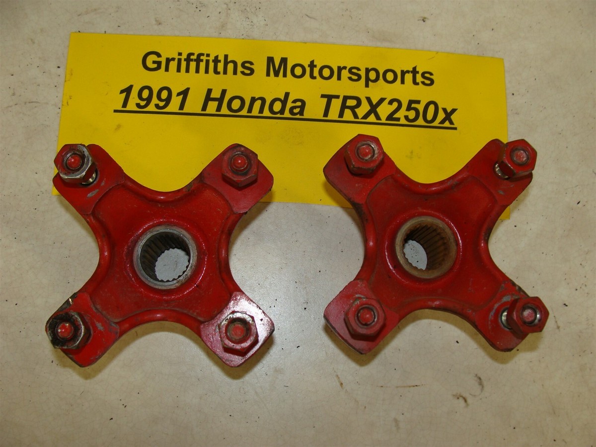 1991 HONDA TRX250x Fourtrax rear wheel hubs oem mount lugs | eBay