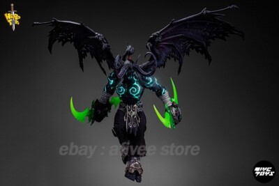 In Stock HERO TOYS Demon Hunter Illidan Limited Black Demon