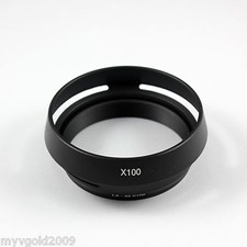 For Fujifilm X100 X100S Cameras Lens Hood Shade With LA-49X100 Adapter Ring
