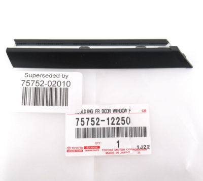 Genuine OEM Toyota 75752-02010 Driver L Front Lower Window Molding