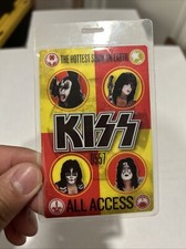 KISS BACK STAGE PASS KISS Hottest Show On Earth All Access lámina laminada