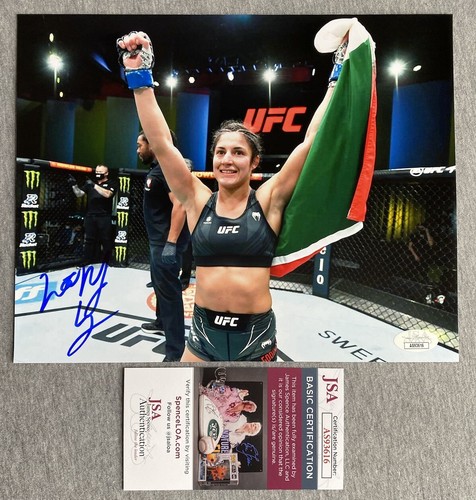 LOOPY GODINEZ AUTOGRAPH 8x10 FIGHT VICTORY PHOTO UFC/MMA JSA AS93616