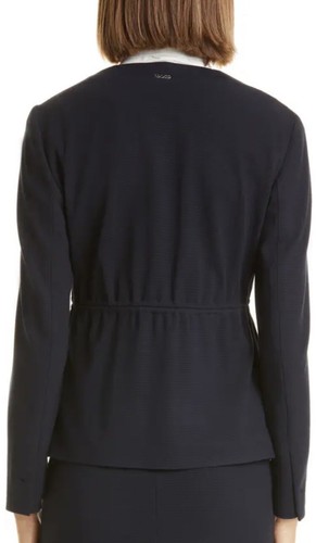 Hugo Boss strukturierter Blazer Jacke marineblau Damengröße 10 Medium kurz 445 $ - Bild 11 von 12