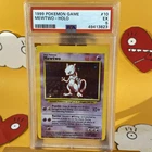 1999 Base Set Mewtwo PSA ERROR MC Miscut OC Holo Rare 10/102 Pokémon Card
