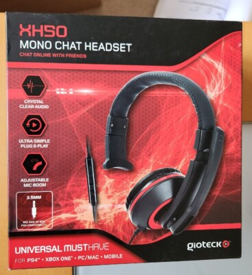 XH50 Mono Chat Headset PS4 Xbox One PC/MAC Mobile UK