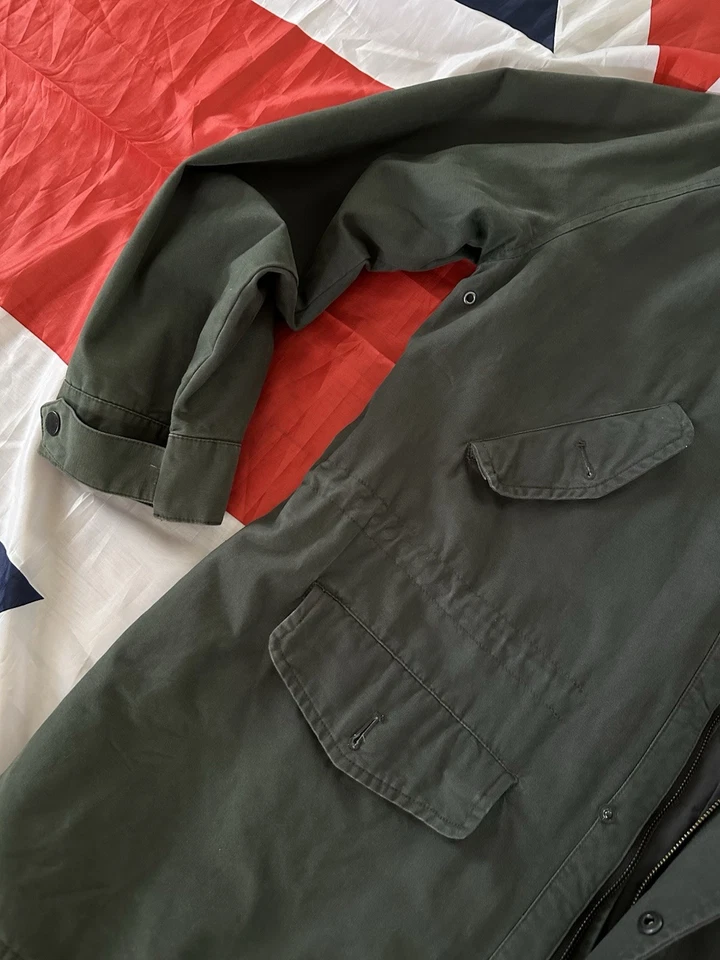 Vintage Fred Perry Parka Jacket XL ~ Charcoal Grey ~ Ben Sherman Oasis Casual - Image 4 of 4