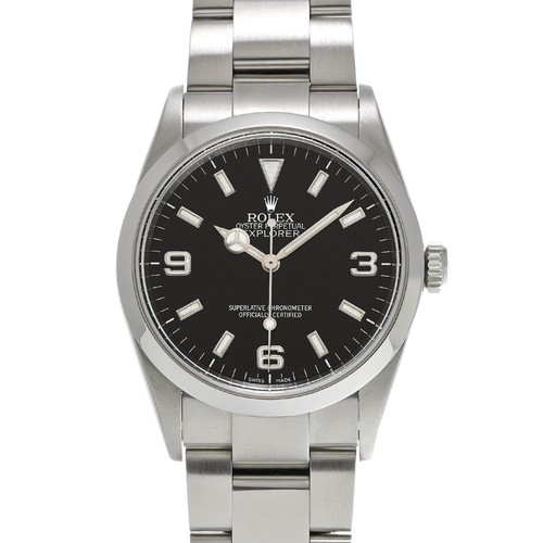 ROLEX Explorer 114270 black WATCH 729674