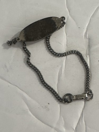 Raro Bracciale Vintage Alpha Epsilon Argento Sterling ID 6,5" - Foto 5 di 6